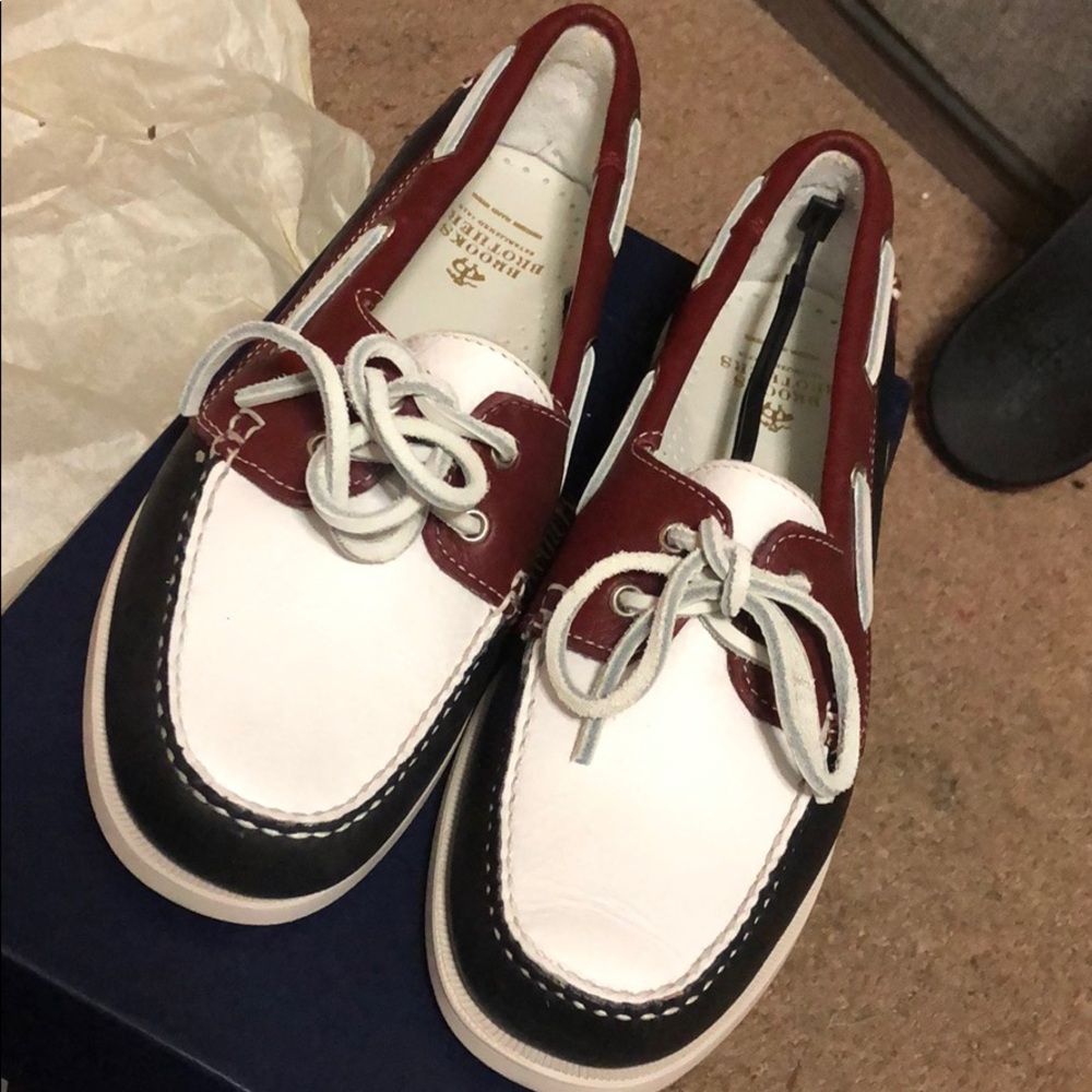Brooks brothers hand sewn loafers.